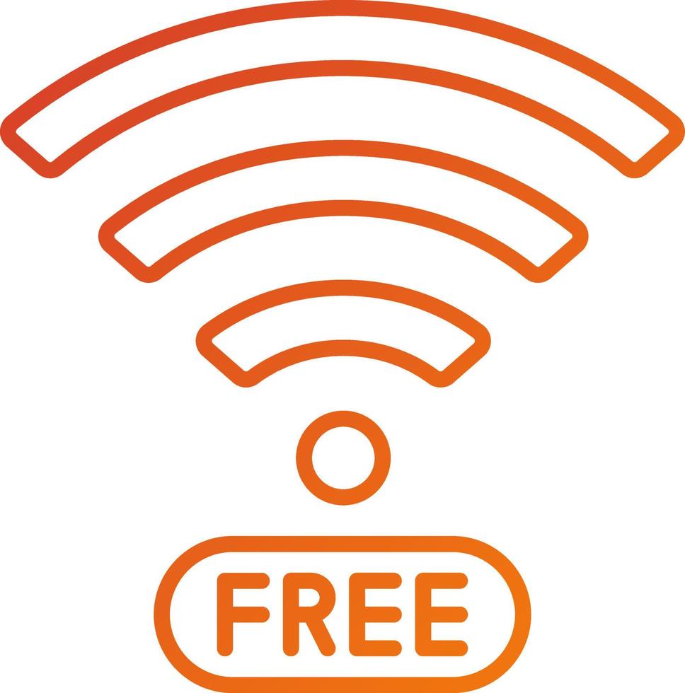 Free Wifi Icon Style vector