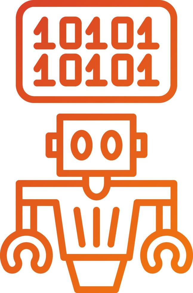 Binary Code Icon Style vector