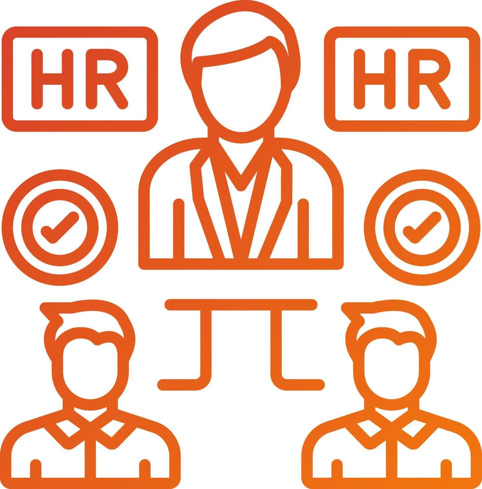 Hiring Manager Icon Style vector