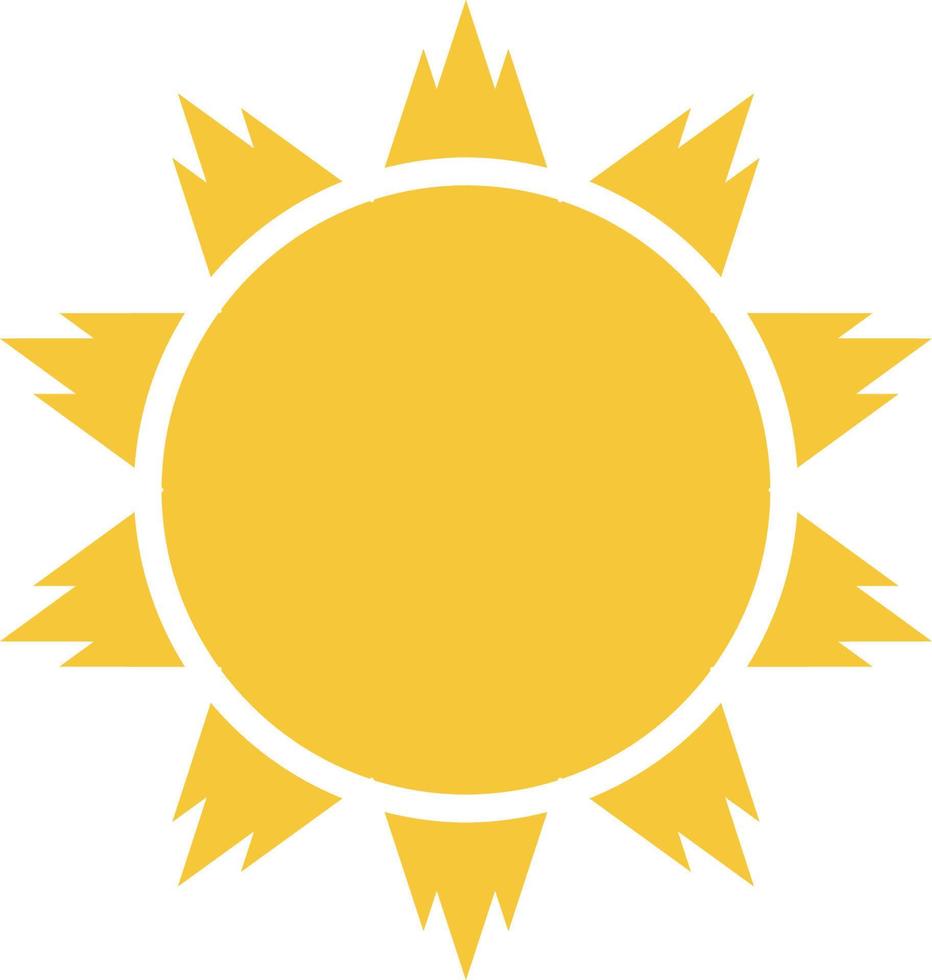 Sun icon - vector. Simple element illustration summer concept. Sun icon - vector. Summer concept vector illustration. on white background