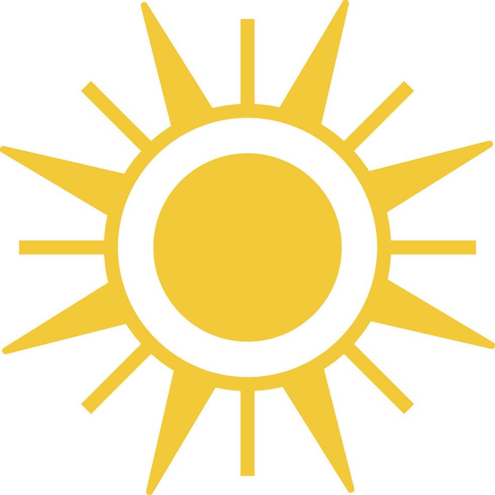 Sun icon - vector. Simple element illustration summer concept. Sun icon - vector. Summer concept vector illustration. on white background