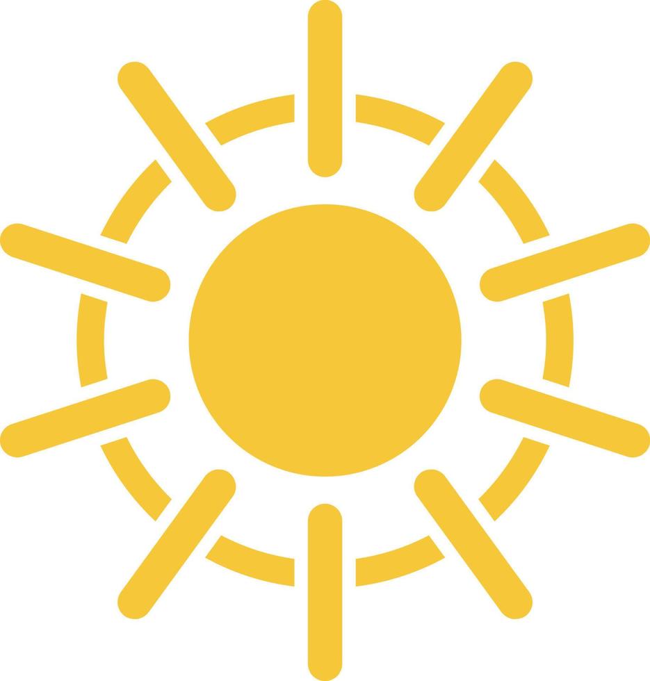Sun icon - vector. Simple element illustration summer concept. Sun icon - vector. Summer concept vector illustration. on white background