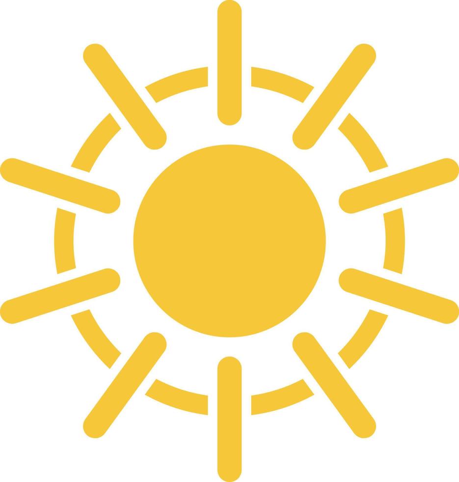 Sun icon - vector. Simple element illustration summer concept. Sun icon - vector. Summer concept vector illustration. on white background