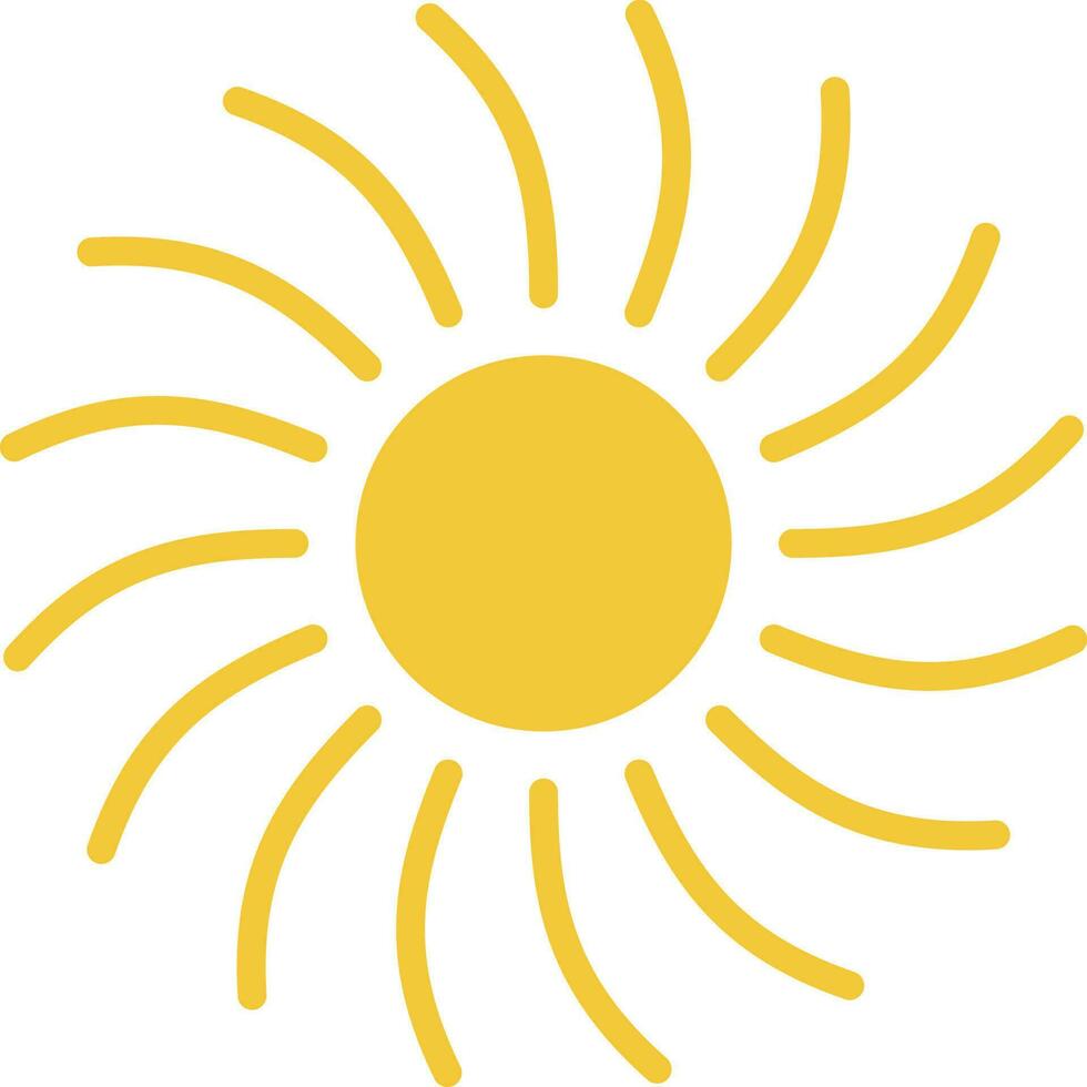 Sun icon - vector. Simple element illustration summer concept. Sun icon - vector. Summer concept vector illustration. on white background