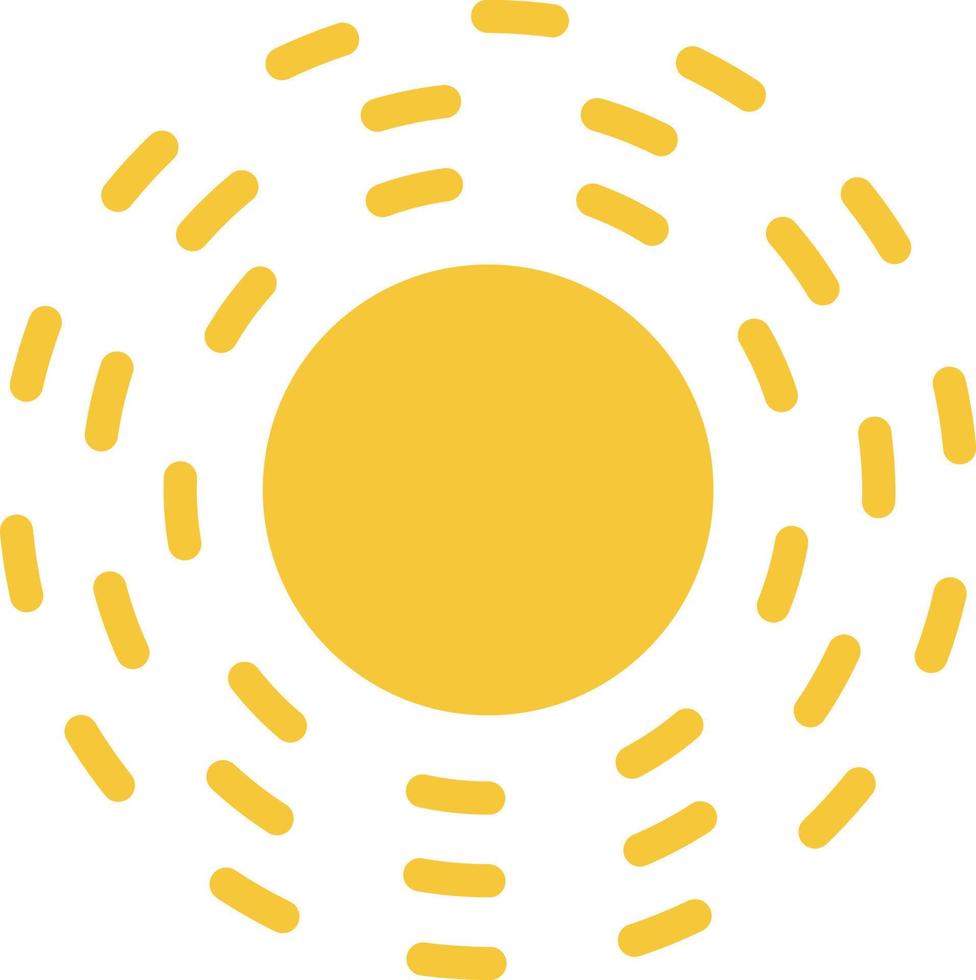 Sun icon - vector. Simple element illustration summer concept. Sun icon - vector. Summer concept vector illustration. on white background