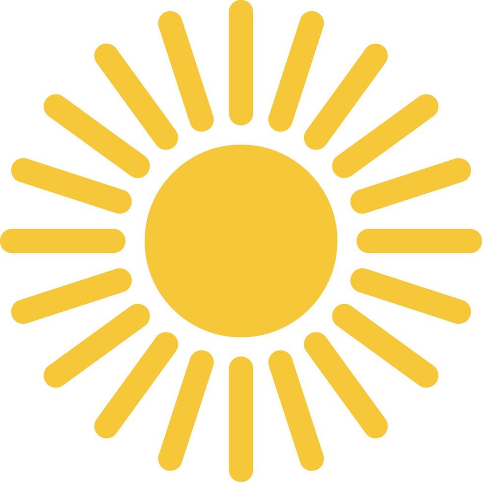Sun icon - vector. Simple element illustration summer concept. Sun icon - vector. Summer concept vector illustration. on white background