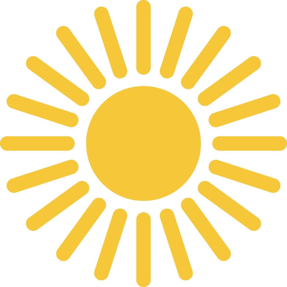 Sun icon - vector. Simple element illustration summer concept. Sun icon - vector. Summer concept vector illustration. on white background