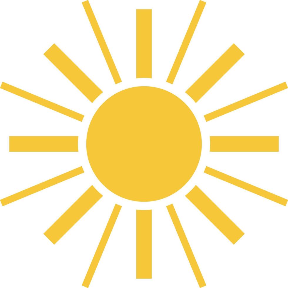 Sun icon - vector. Simple element illustration summer concept. Sun icon - vector. Summer concept vector illustration. on white background