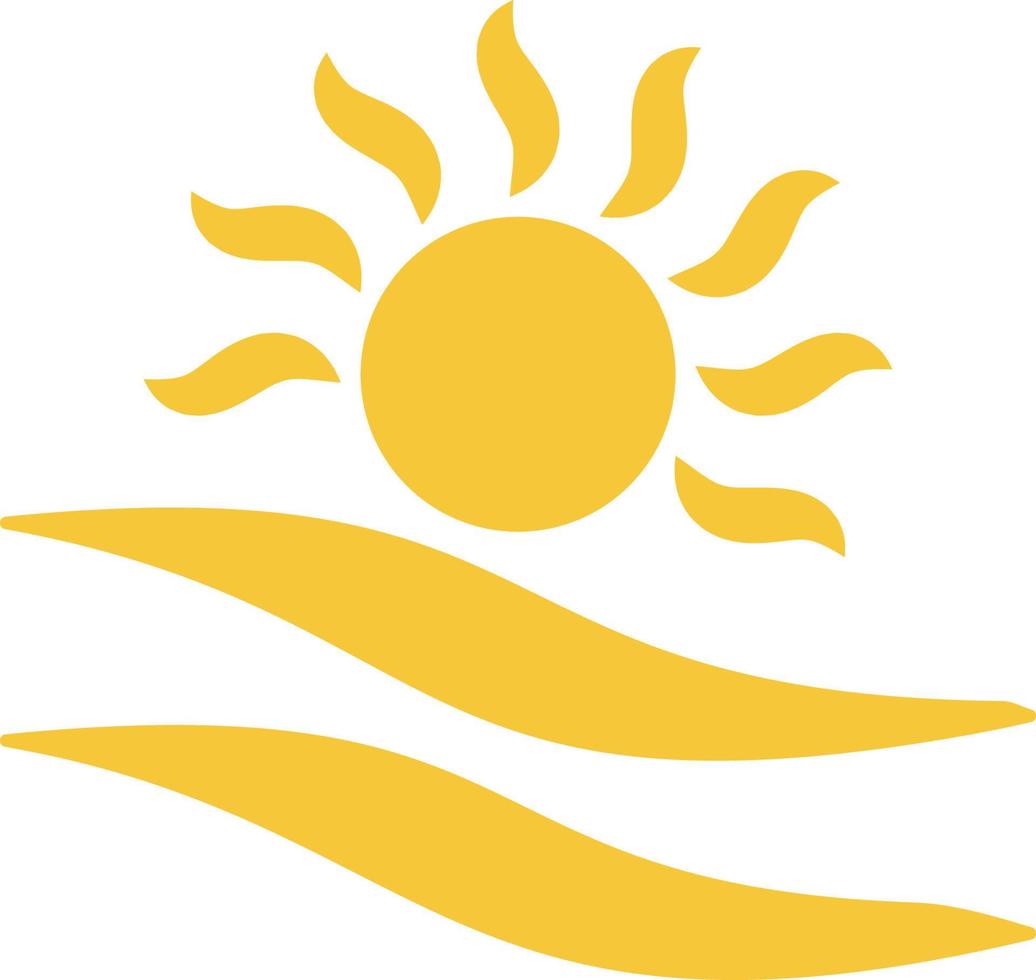 Sun, cloud icon - vector. Simple element illustration summer concept. Sun, cloud icon - vector. Summer concept vector illustration. on white background