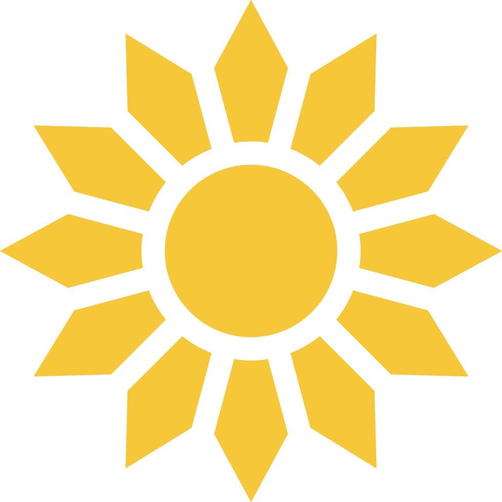 Sun icon - vector. Simple element illustration summer concept. Sun icon - vector. Summer concept vector illustration. on white background