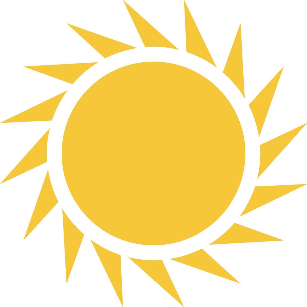 Sun icon - vector. Simple element illustration summer concept. Sun icon - vector. Summer concept vector illustration. on white background