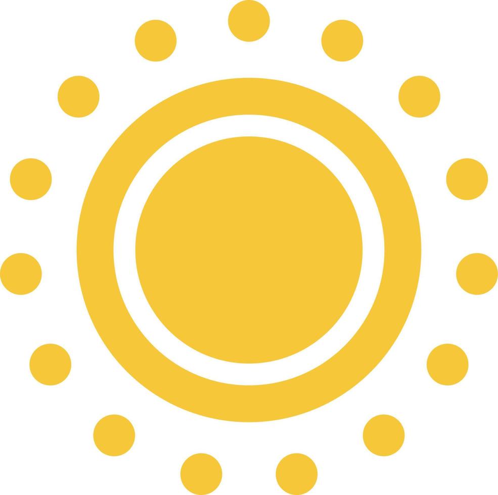 Sun icon - vector. Simple element illustration summer concept. Sun icon - vector. Summer concept vector illustration. on white background