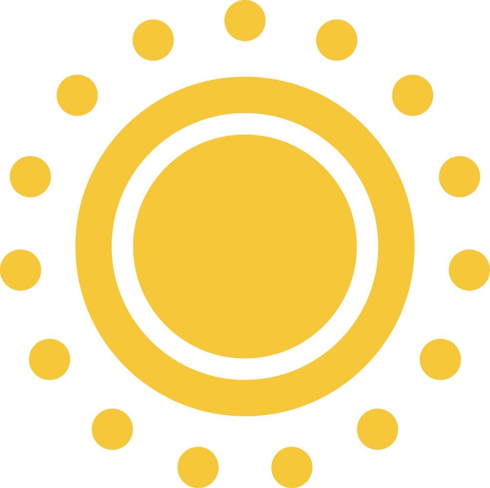 Sun icon - vector. Simple element illustration summer concept. Sun icon - vector. Summer concept vector illustration. on white background