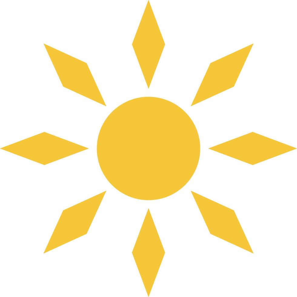 Sun icon - vector. Simple element illustration summer concept. Sun icon - vector. Summer concept vector illustration. on white background