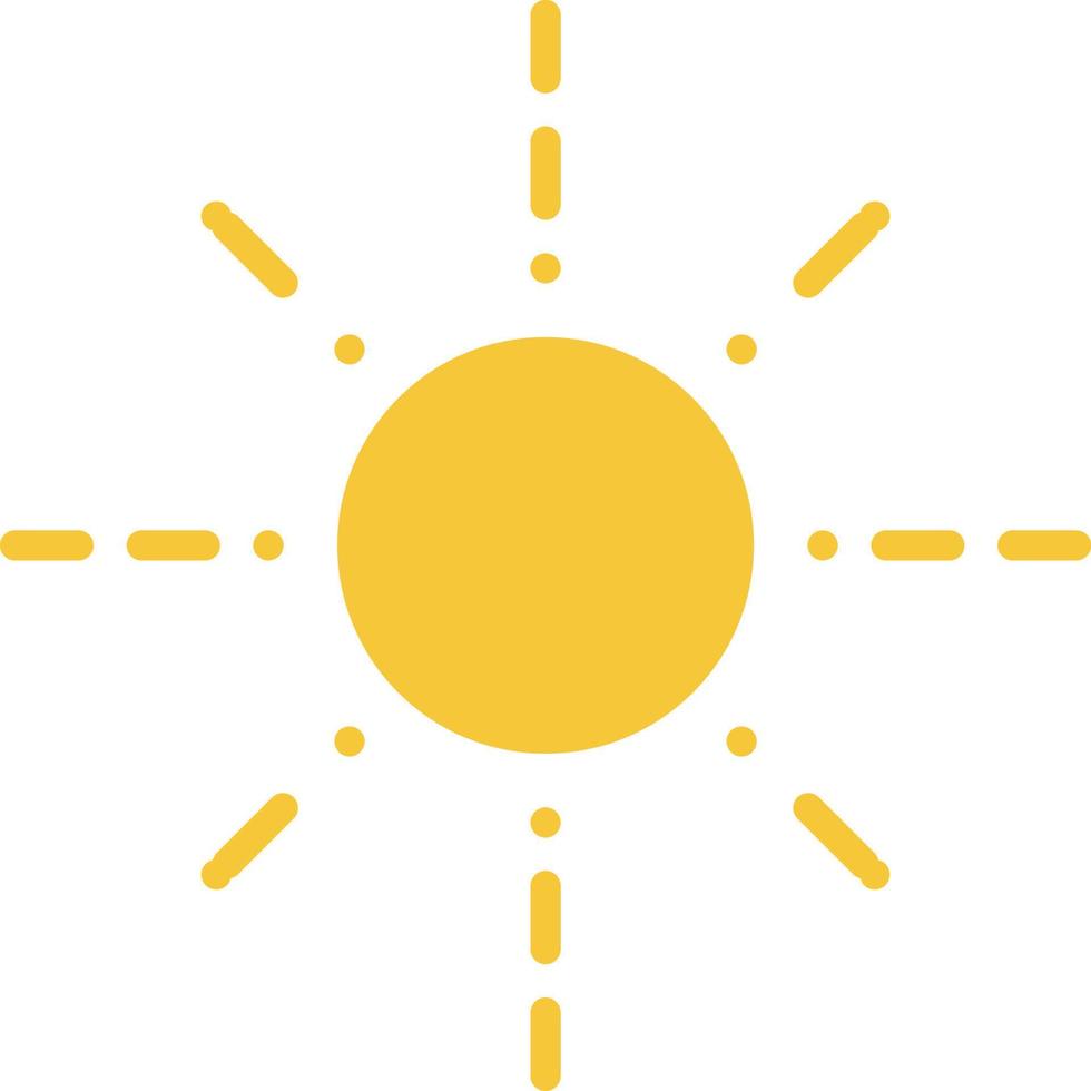 Sun icon - vector. Simple element illustration summer concept. Sun icon - vector. Summer concept vector illustration. on white background