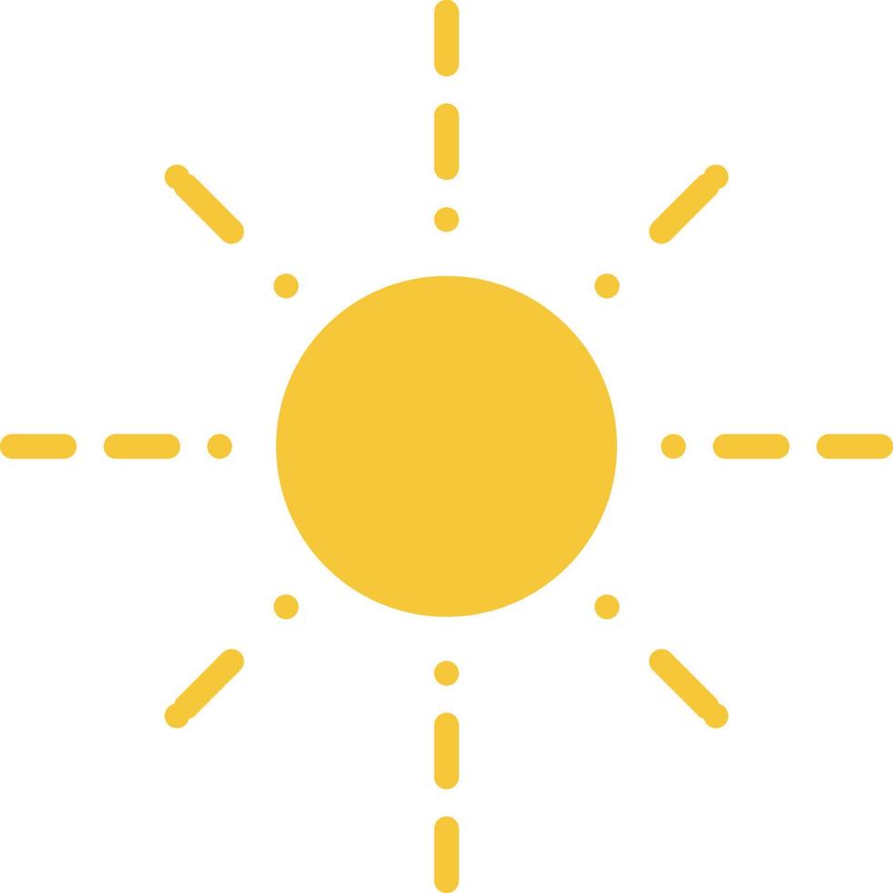 Sun icon - vector. Simple element illustration summer concept. Sun icon - vector. Summer concept vector illustration. on white background