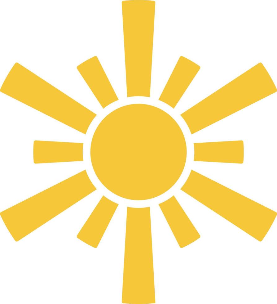 Sun icon - vector. Simple element illustration summer concept. Sun icon - vector. Summer concept vector illustration. on white background