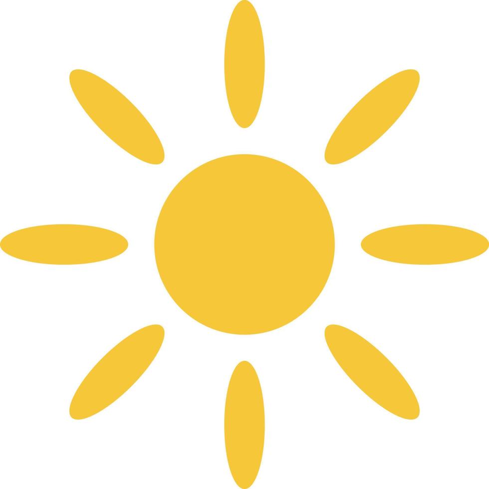 Sun icon - vector. Simple element illustration summer concept. Sun icon - vector. Summer concept vector illustration. on white background