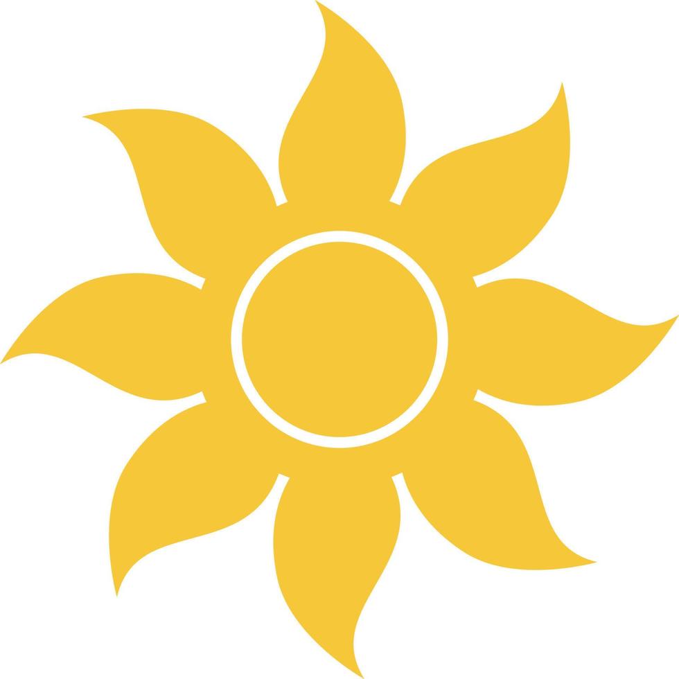 Sun icon - vector. Simple element illustration summer concept. Sun icon - vector. Summer concept vector illustration. on white background