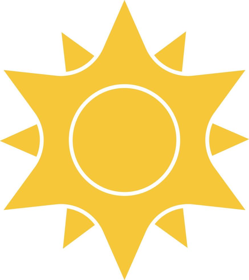 Sun icon - vector. Simple element illustration summer concept. Sun icon - vector. Summer concept vector illustration. on white background