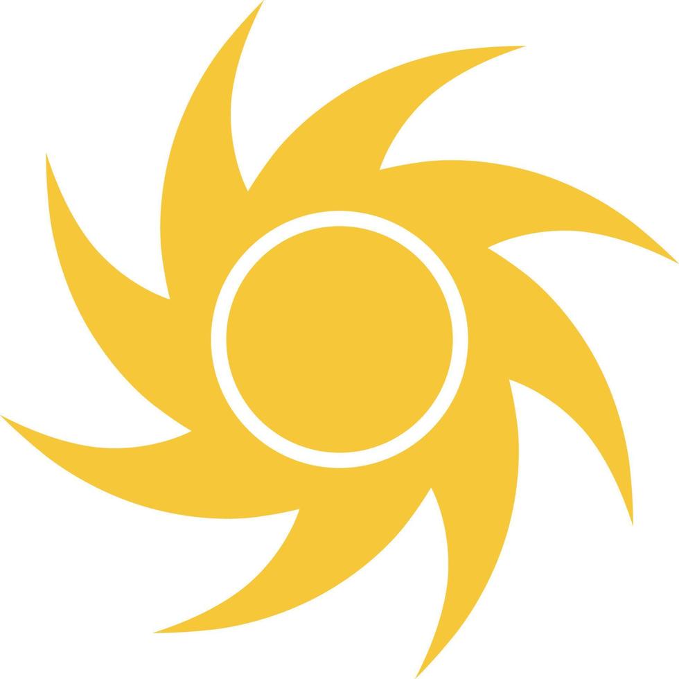 Sun icon - vector. Simple element illustration summer concept. Sun icon - vector. Summer concept vector illustration. on white background