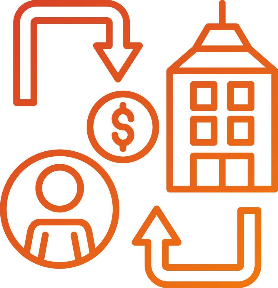B2C Icon Style vector