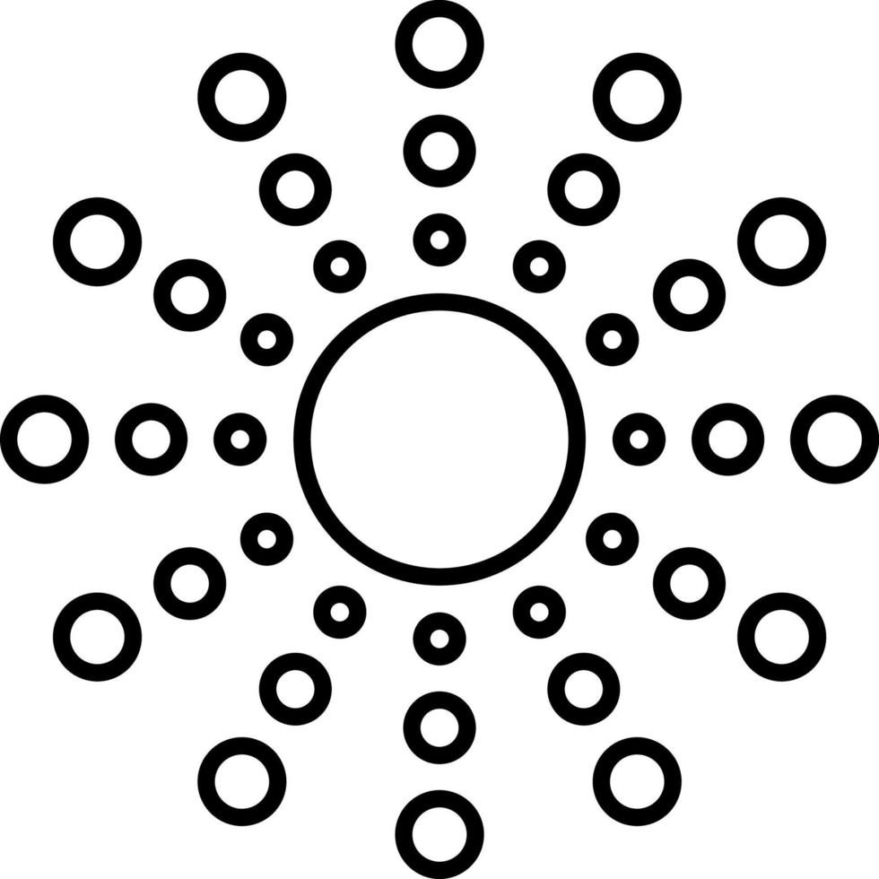 Sun, summer outline vector icon. Line summer and sun vector icon