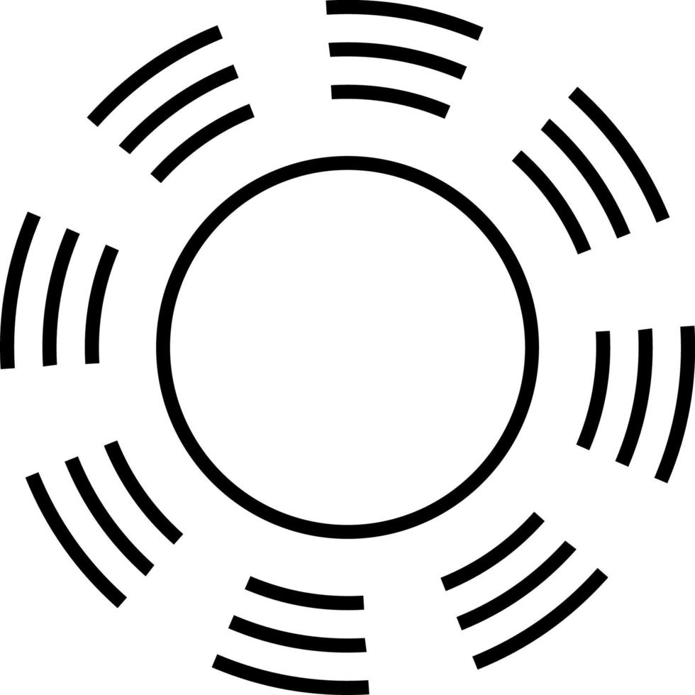 Sun, summer outline vector icon. Line summer and sun vector icon