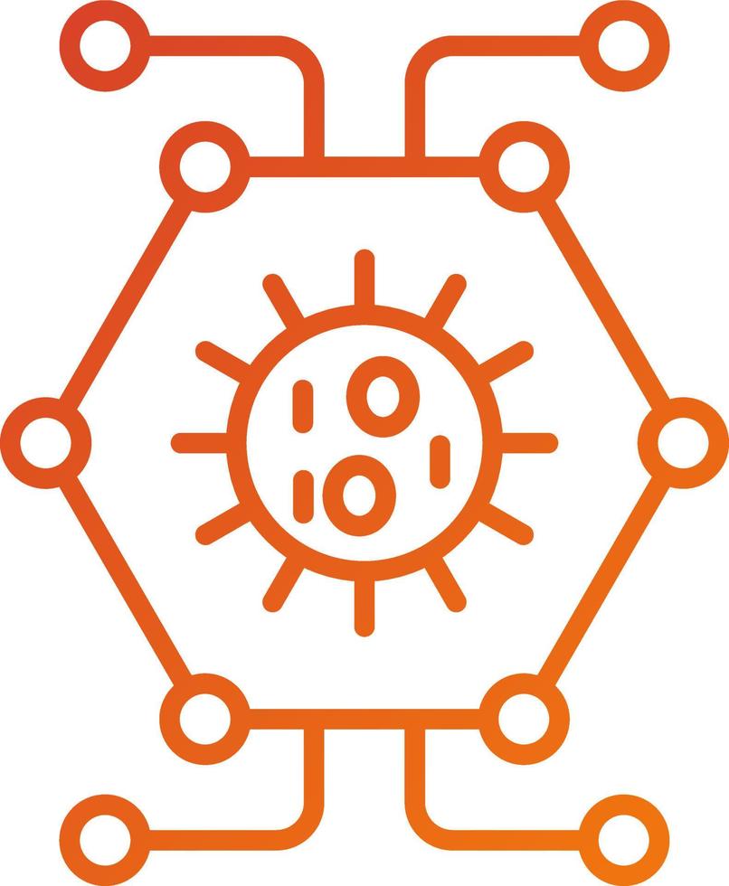 Biological Network Icon Style vector