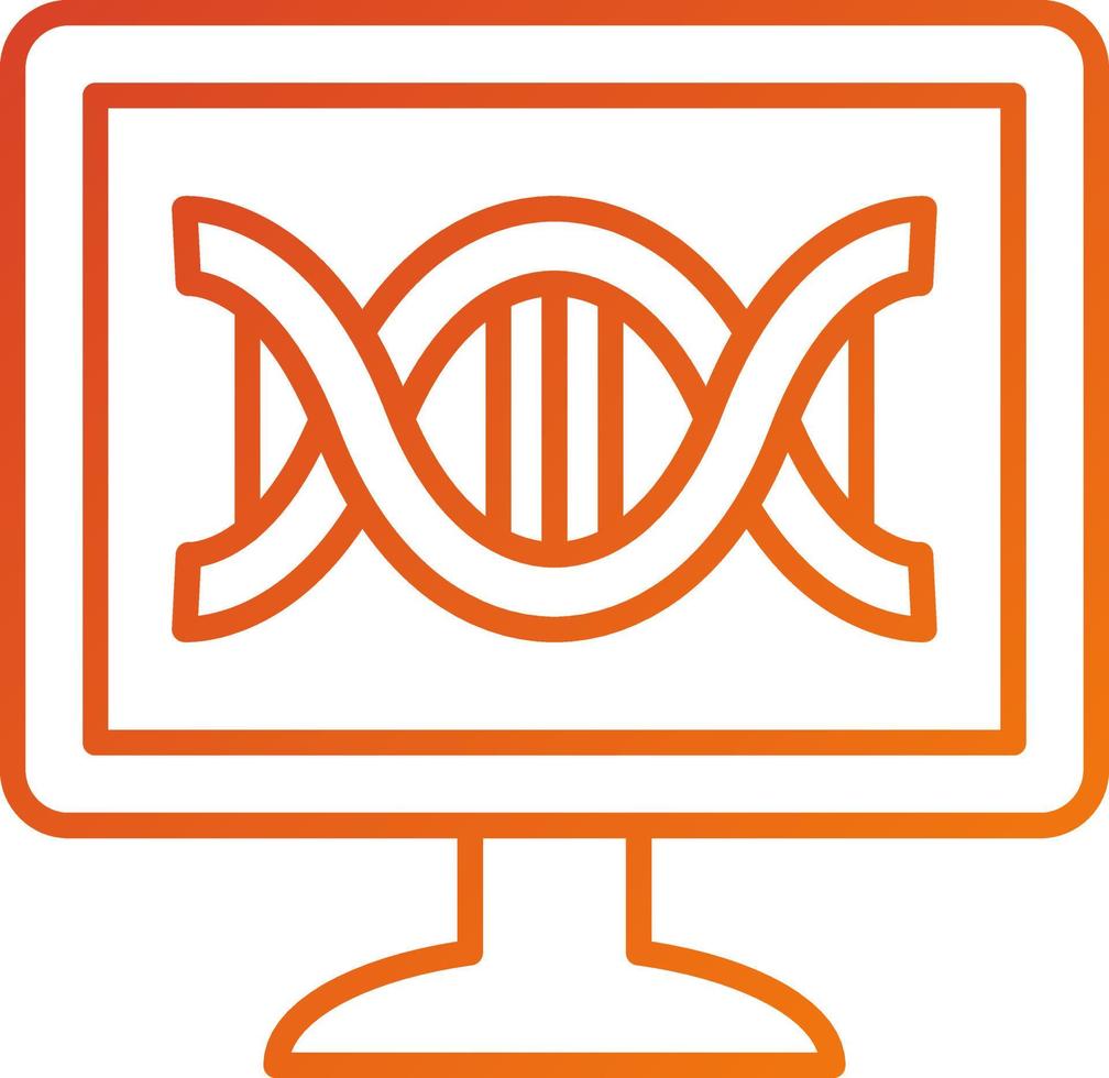 Computational Biology Icon Style vector