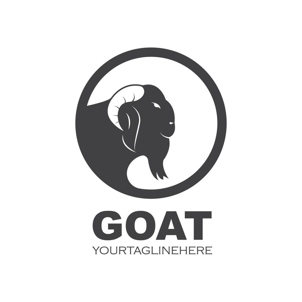 Goat Logo Template vector illustrtion