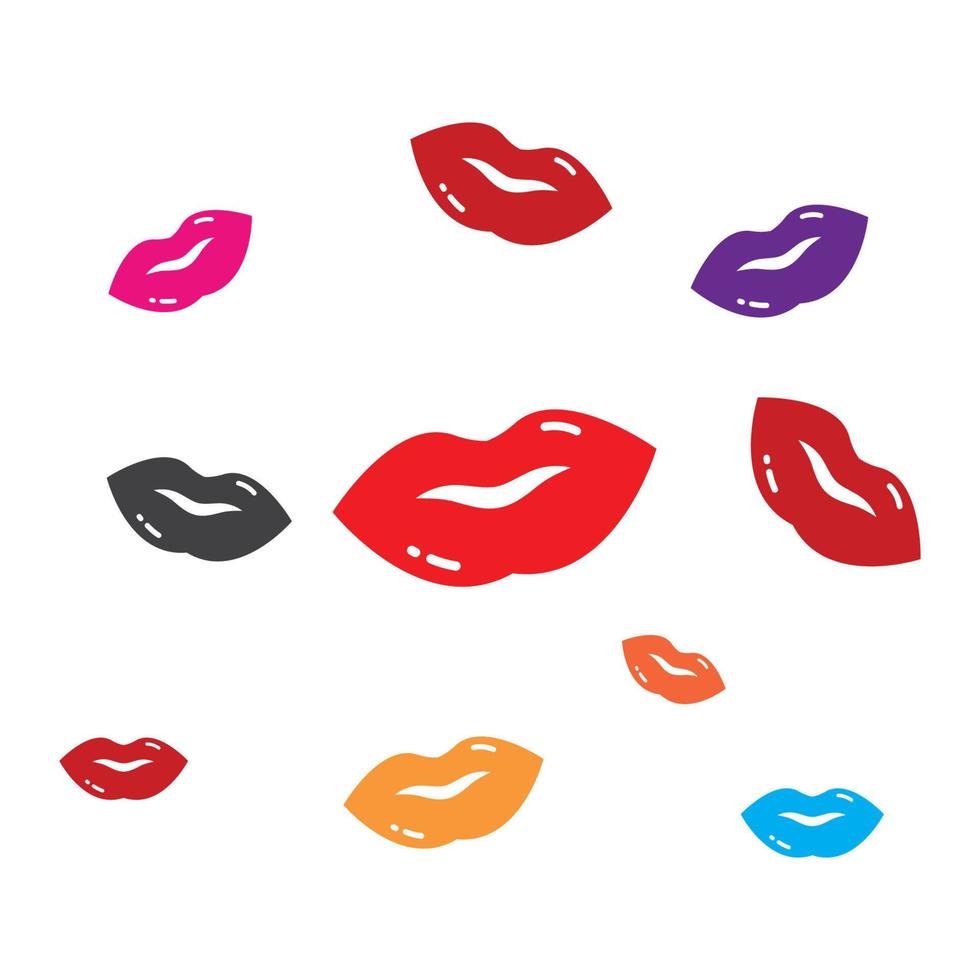 labios icono vector ilustración diseño