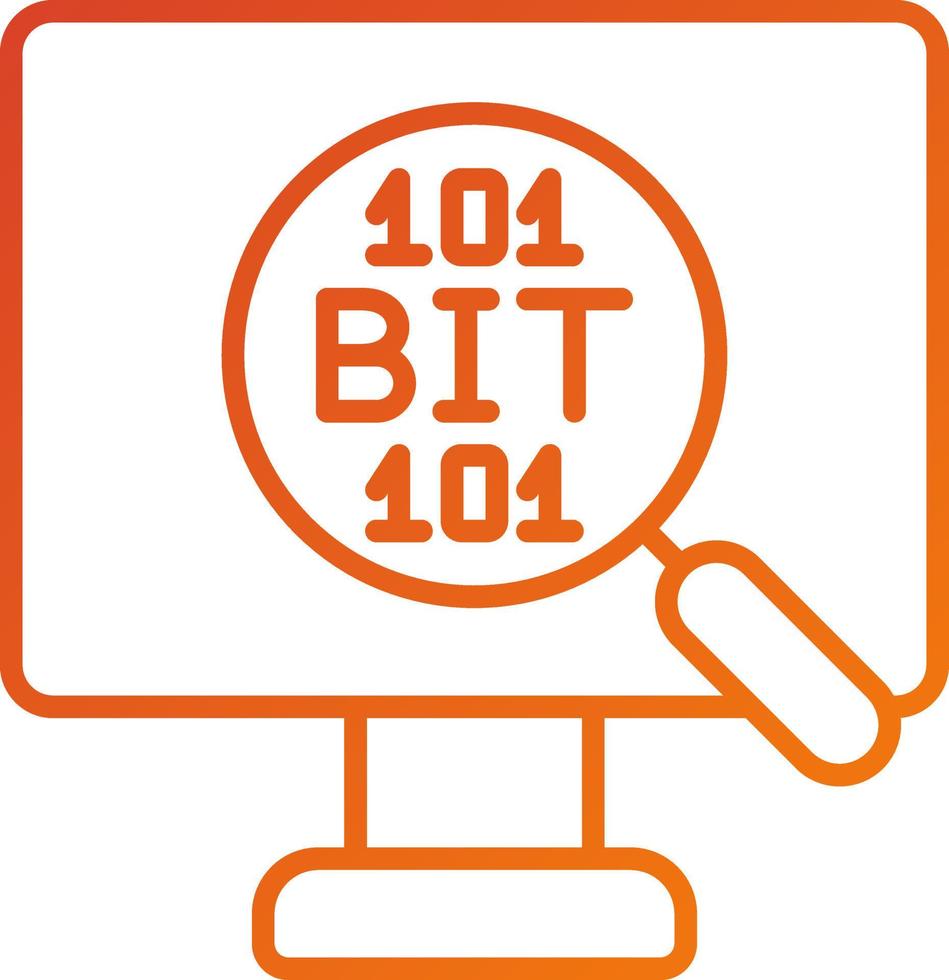 Bit Icon Style vector