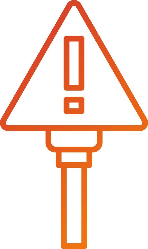 Fair Warning Icon Style vector