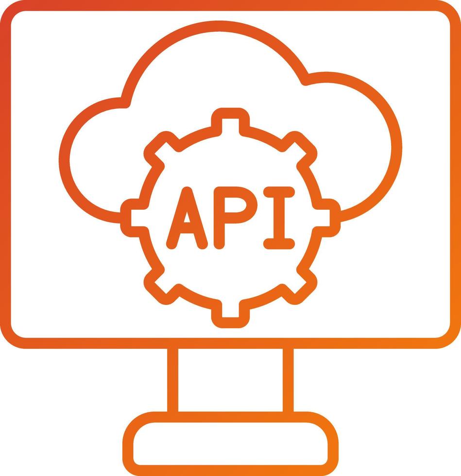 Api Icon Style vector