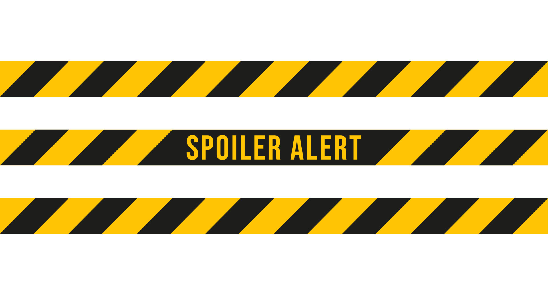 Spoiler Alert Warning Sign Stock Vector