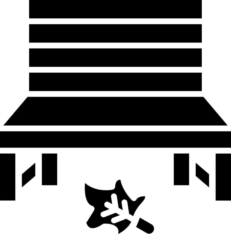Autumn Bench Icon Style vector