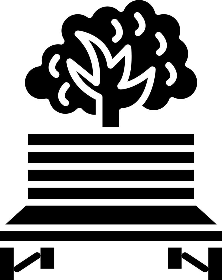 Autumn Bench Icon Style vector