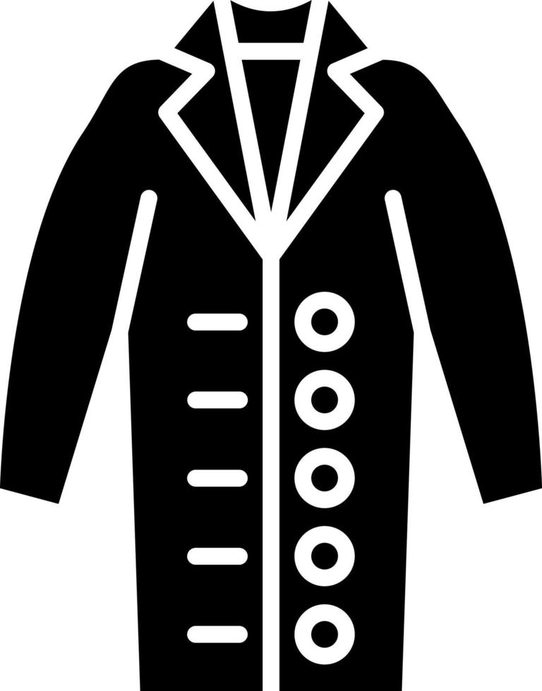 Long Coat Icon Style vector