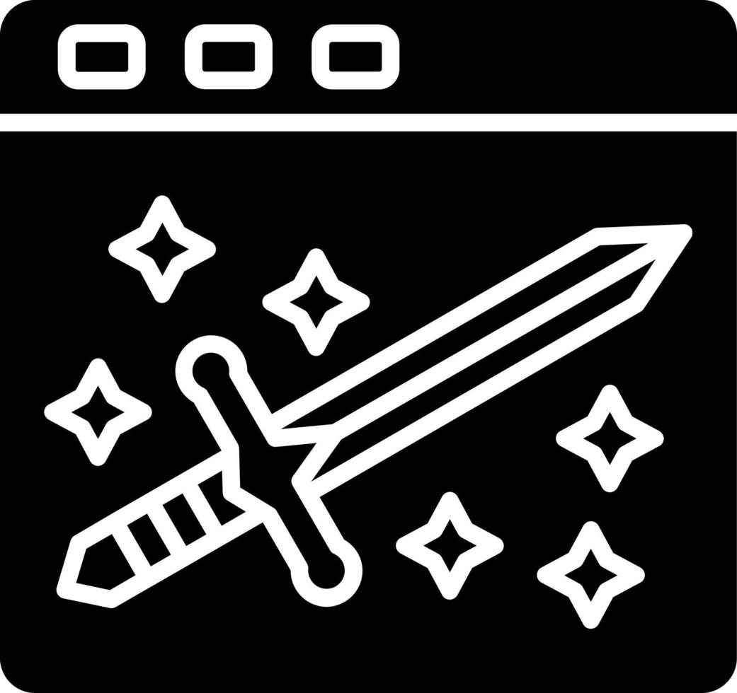 Game Sword Icon Style vector