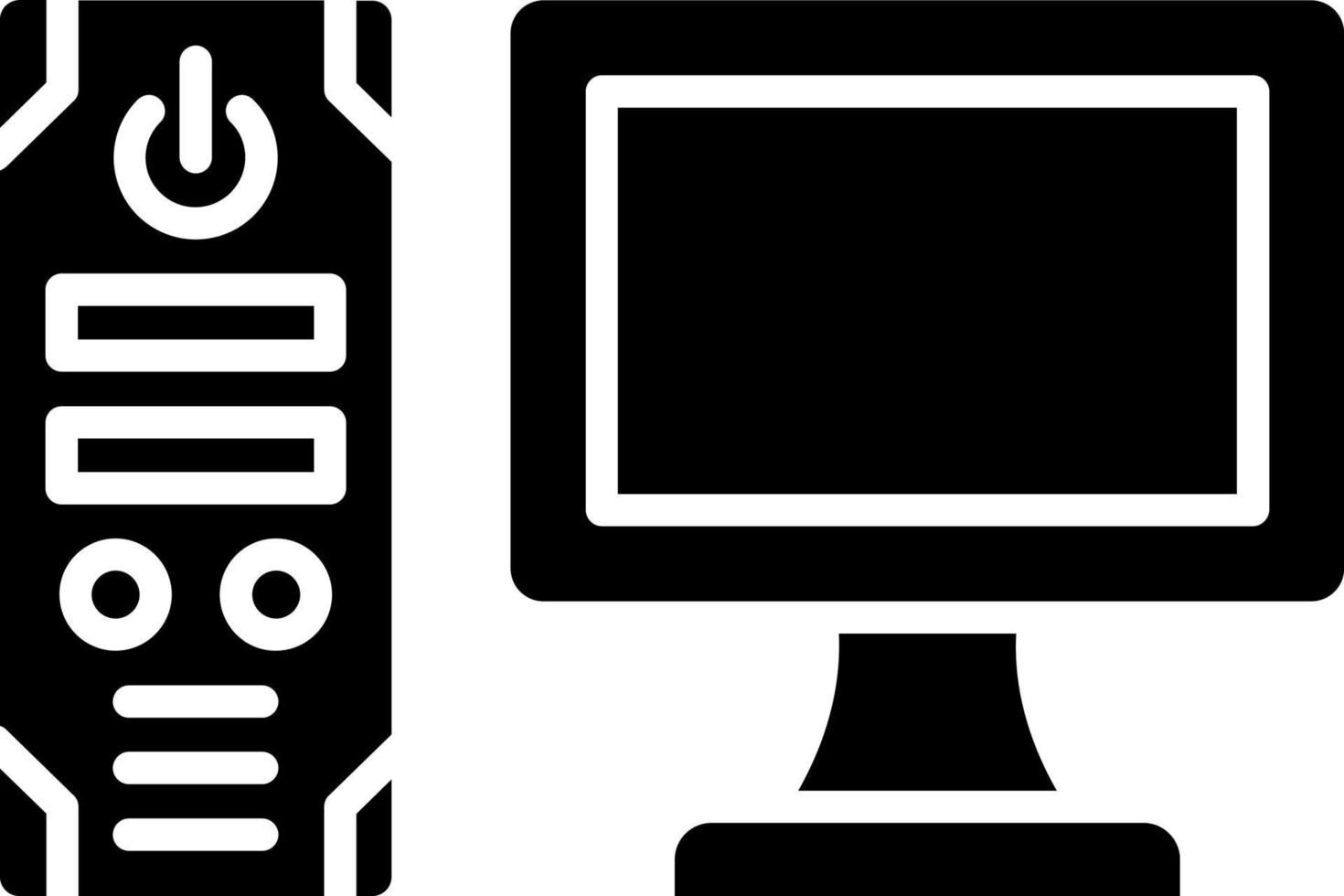 Gaming Pc Icon Style vector