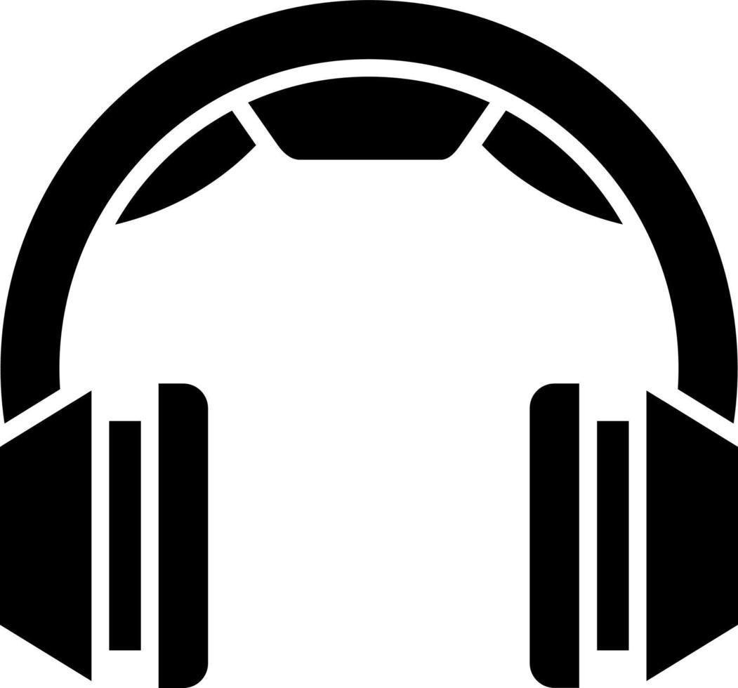 estilo de icono de auriculares vector