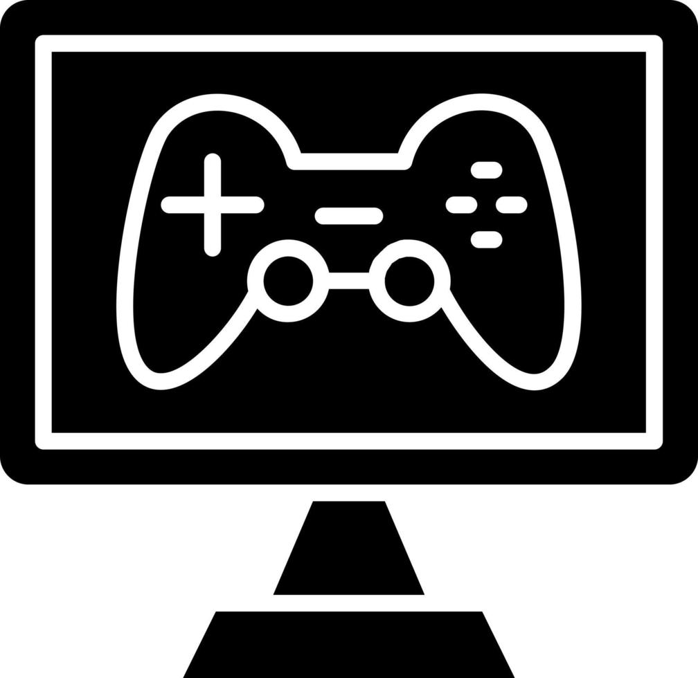 estilo de icono de juego de computadora vector