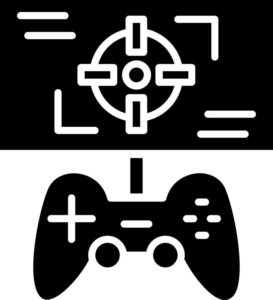 estilo de icono de hud de juego vector