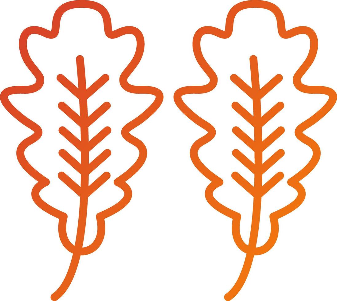 Oak Leaf Icon Style vector