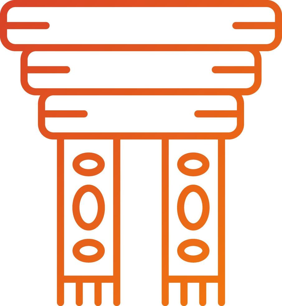 Scarf Icon Style vector
