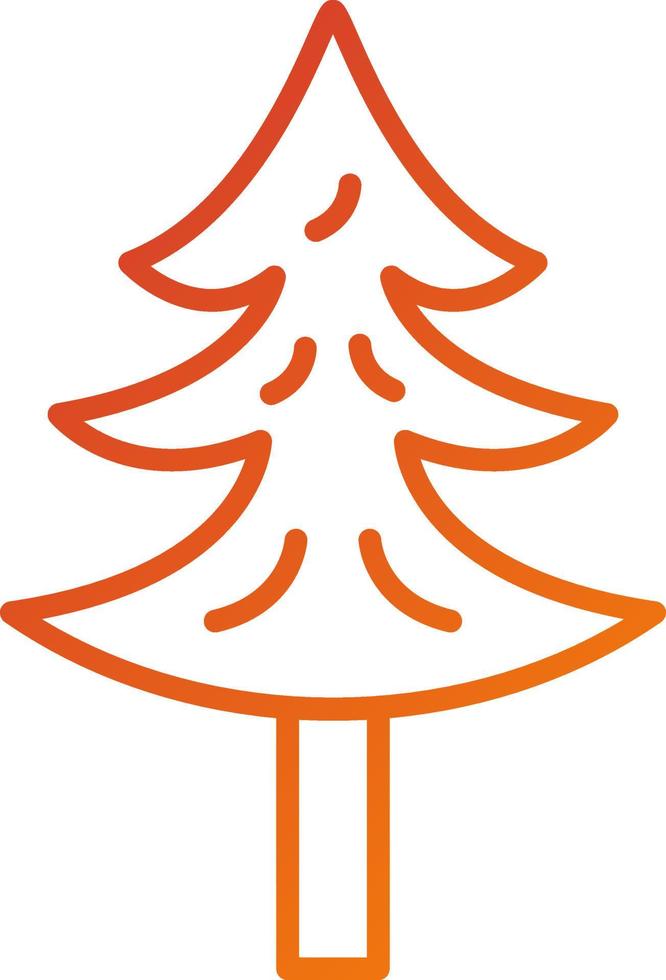 Pine Tree Icon Style vector