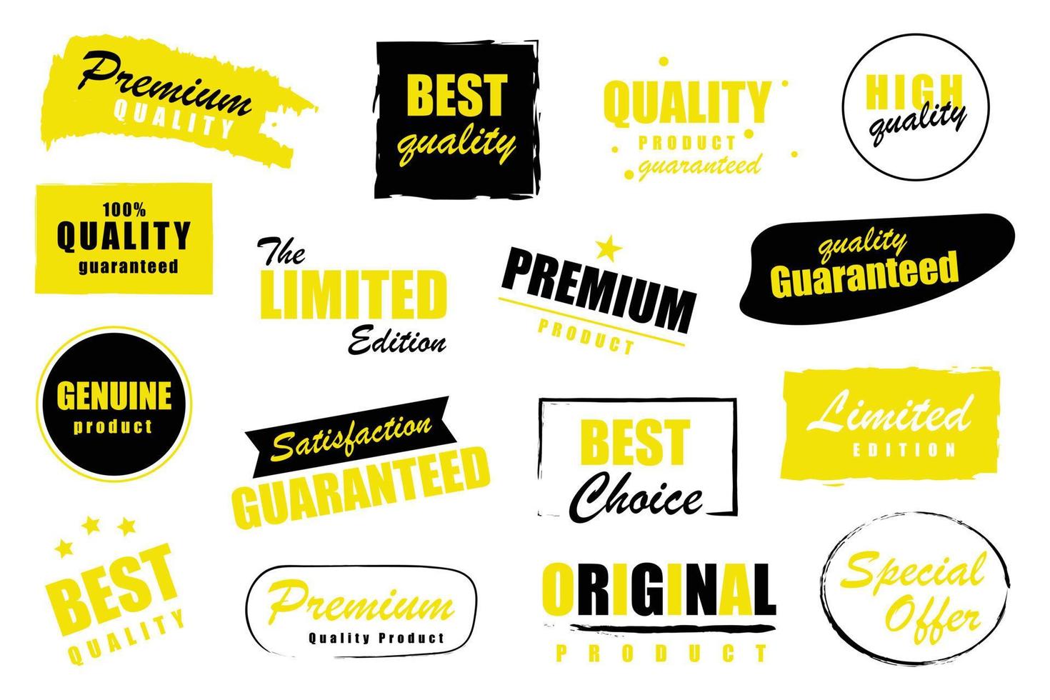 Set of Price tags. Promotional sale badge and retail paper stickers. vector