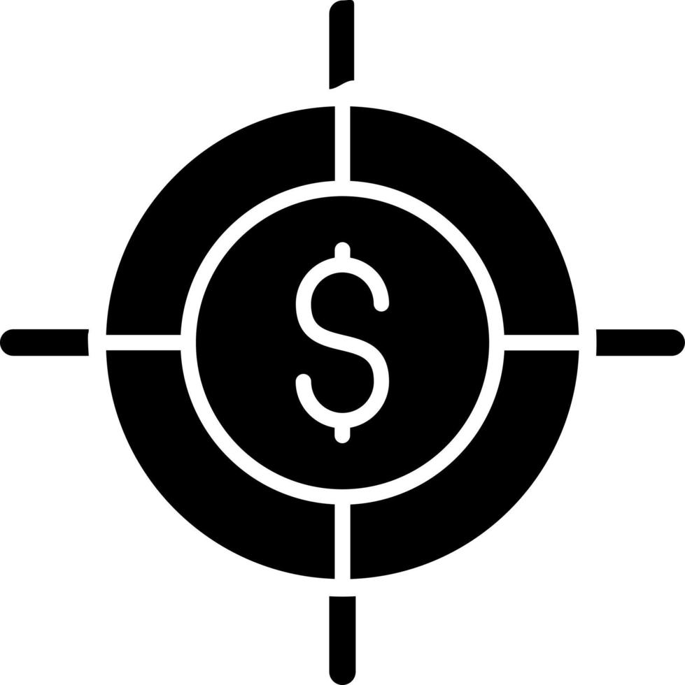 Funding Goal Icon Style vector