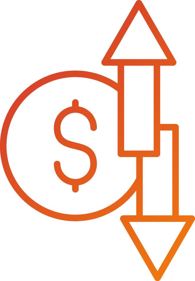 Budget Breakdown Icon Style vector